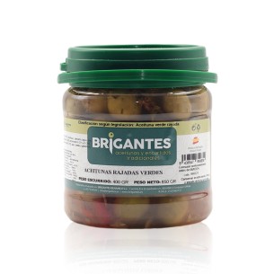 Aceitunas rajadas verdes